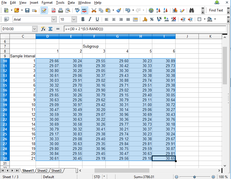 X Bar R Chart Excel Template